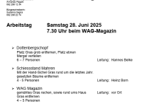 Arbeitstag 28.Juni